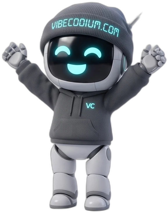 VIC cheering with both arms raised