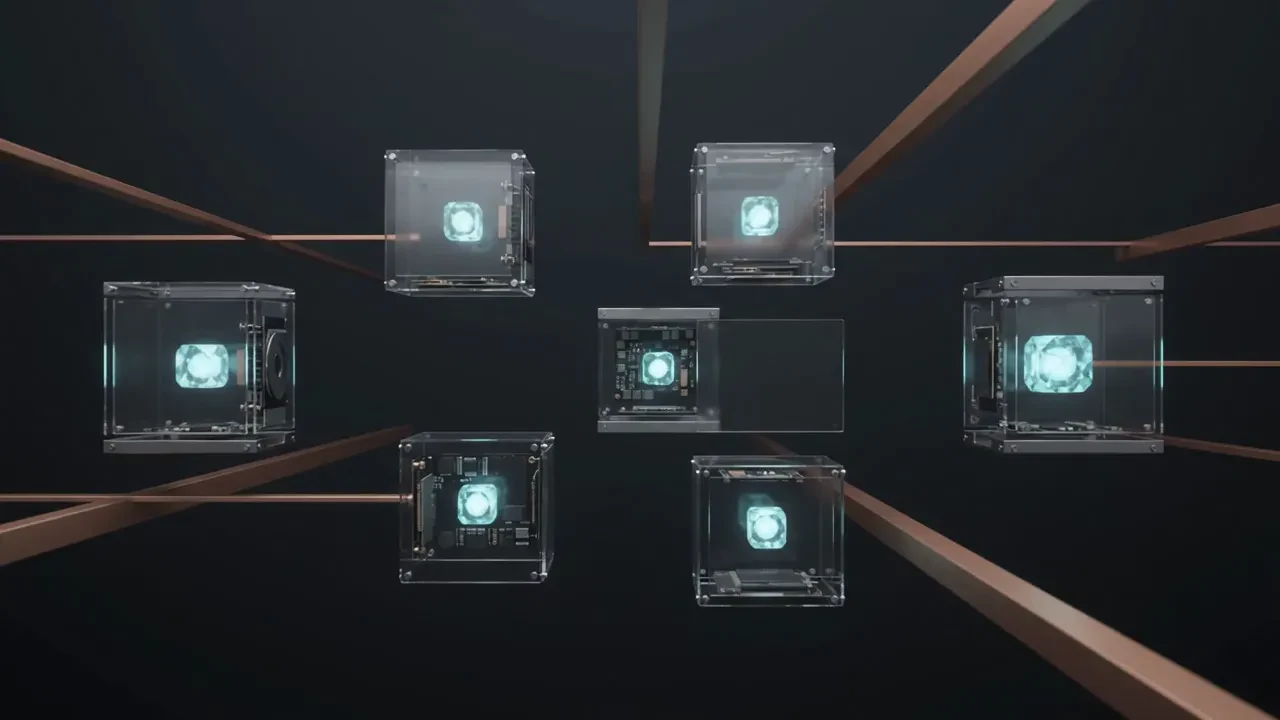 Glass modules floating in a loose network